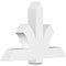 Ekena Millwork Redmond Architectural Grade PVC Gable Bracket, 48"W x 32"H x 6"D x 6"F, 16/12 Pitch GBP048X32X0606RED00 - alternate 1
